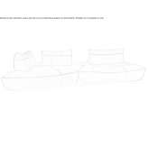 Segmentowa sofa materiałowa Seabra
