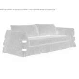 3-seater fabric sofa Silute