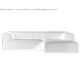 Fabric sofa with removable cover and chaise longue Sinzing