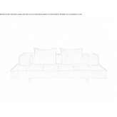 Dwuosobowa sofa Nabuk na podstawie sań Borsbeke
