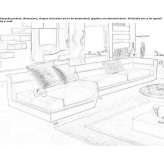 Modular leather sofa with integrated magazine rack Chaulnes
