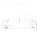 Relaksująca 2-osobowa skórzana sofa Marsden