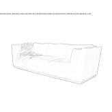 Sofa materiałowa 3-osobowa Gragnano