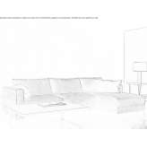 Sectional fabric sofa with a chaise longue Waidhaus