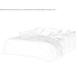 Materiałowa rozkładana sofa ze zdejmowanym pokrowcem Cosnac