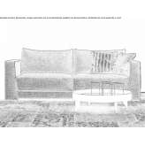 Sofa materiałowa 2-osobowa Waidhaus