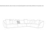 Narożna sofa segmentowa Berzasca