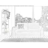 3-seater fabric sofa bed Flitwick