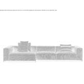Segmentowa sofa materiałowa Barre
