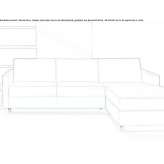 Sectional sofa bed Lamadrid