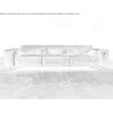Leather 3-seater sofa Sariz