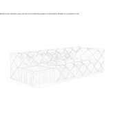 Quilted fabric sofa Gragnano