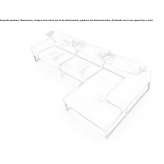 Segmentowa rozkładana sofa Platte