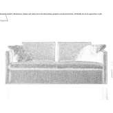 Fabric fold-out sofa Moulden