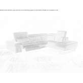 Fabric corner sofa with removable, electrically activated cover Coacalco