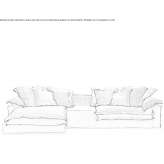 Segmentowa sofa materiałowa Bulgarra