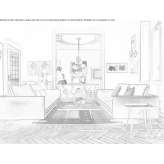 3-seater fabric sofa Pardosi