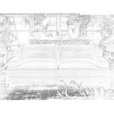 Leather 2-seater sofa Selca