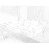 Dwuosobowa sofa z szezlongiem Chagford