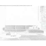 Sectional fabric sofa on a sled base Mosnigo