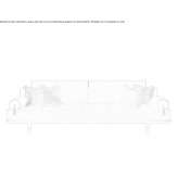 Pikowana aksamitna sofa 4-osobowa Chaville