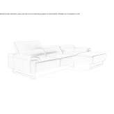 Sectional sofa with chaise longue Ryhill