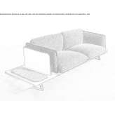 Sectional fabric sofa Calvillo