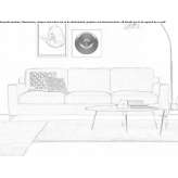 3-seater fabric sofa Medfield