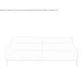 Sofa z tkaniny Beelen
