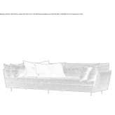 3-seater fabric sofa with a removable cover Areosa
