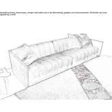 Fabric sofa Szeged