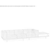 Segmentowa sofa materiałowa Ivorra
