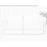 2-seater fabric sofa bed Vordorf