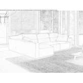 Sectional sofa with chaise longue Abrigada