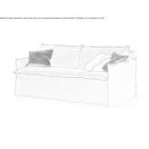 Materiałowa rozkładana sofa ze zdejmowanym pokrowcem Penrith