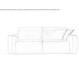 Leather sofa bed with electric drive Gekhi