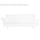 3-seater fabric sofa with removable cover and headrest Pekre