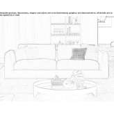 Sofa materiałowa 2-osobowa Wiek