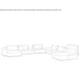 Modular fabric sofa Annalong