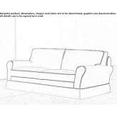 2-seater fabric sofa Arija