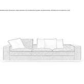 Sofa materiałowa 3-osobowa Brorup
