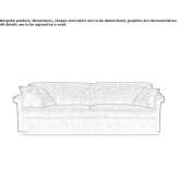 Fabric fold-out sofa Beernem