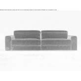 Relaxing fabric sofa with electric drive Penne