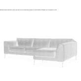 Modułowa sofa materiałowa z szezlongiem Glavice