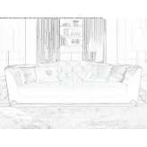 Quilted fabric sofa Gragnano