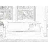3-seater velvet sofa Baulon
