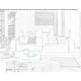 Leather 3-seater sofa Silute