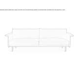 Sofa materiałowa 4-osobowa Torriana