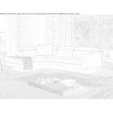 Corner leather sofa with electric drive Dassow