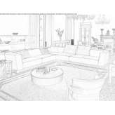 Leather sectional sofa Heist